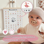 Coffret Flamant Rose "Mes Premières Fois" + Cadre Photo Noir