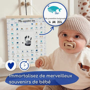 Coffret Baleine "Mes Premières Fois" + Cadre Photo Beige