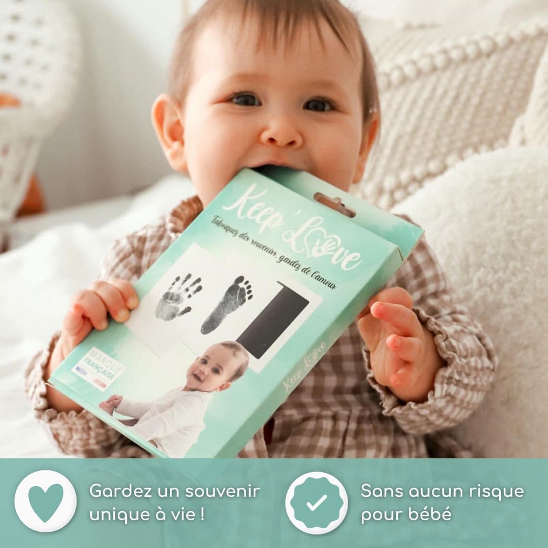 Kit Empreinte Bébé Personnalisé Mains Et Pieds Argile - La Fabrique