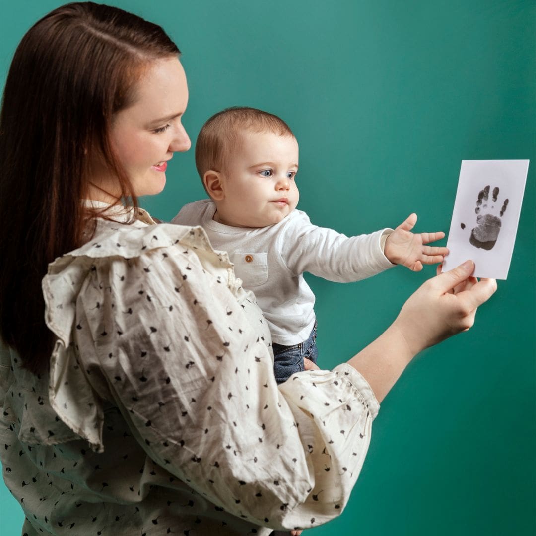 Kit d'empreintes sans contact pour bébé - cartes à encadrer AMOUR