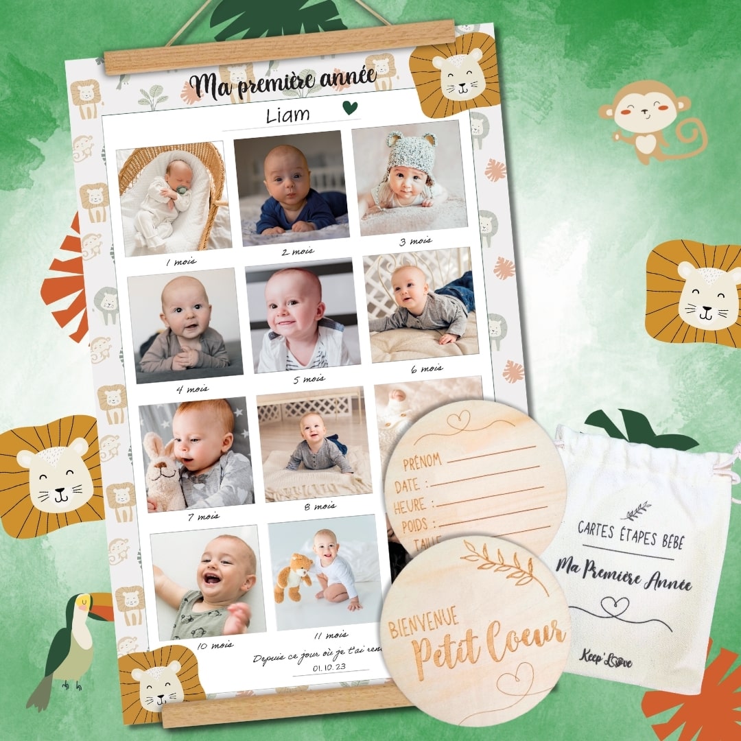 Affiche "Ma Première Année" à compléter (Modèle Lion)
