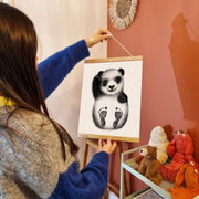 Affiche "Mes Petits Petons" à personnaliser (Modèle Panda)