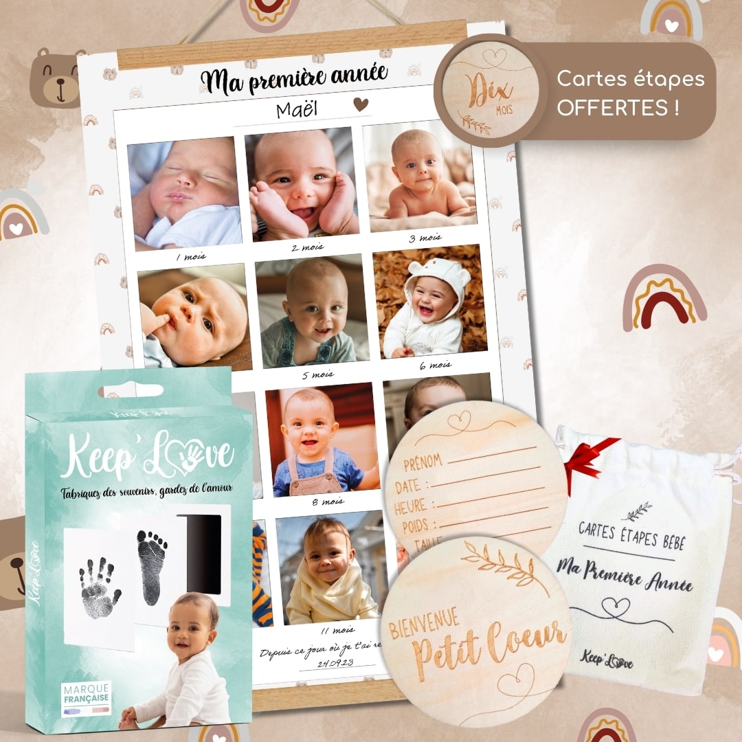 Keep’Love - Pack Souvenir Ma Première Année Pour Bébé Keep’Love - Pack Souvenir Ma Première Année Pour Bébé