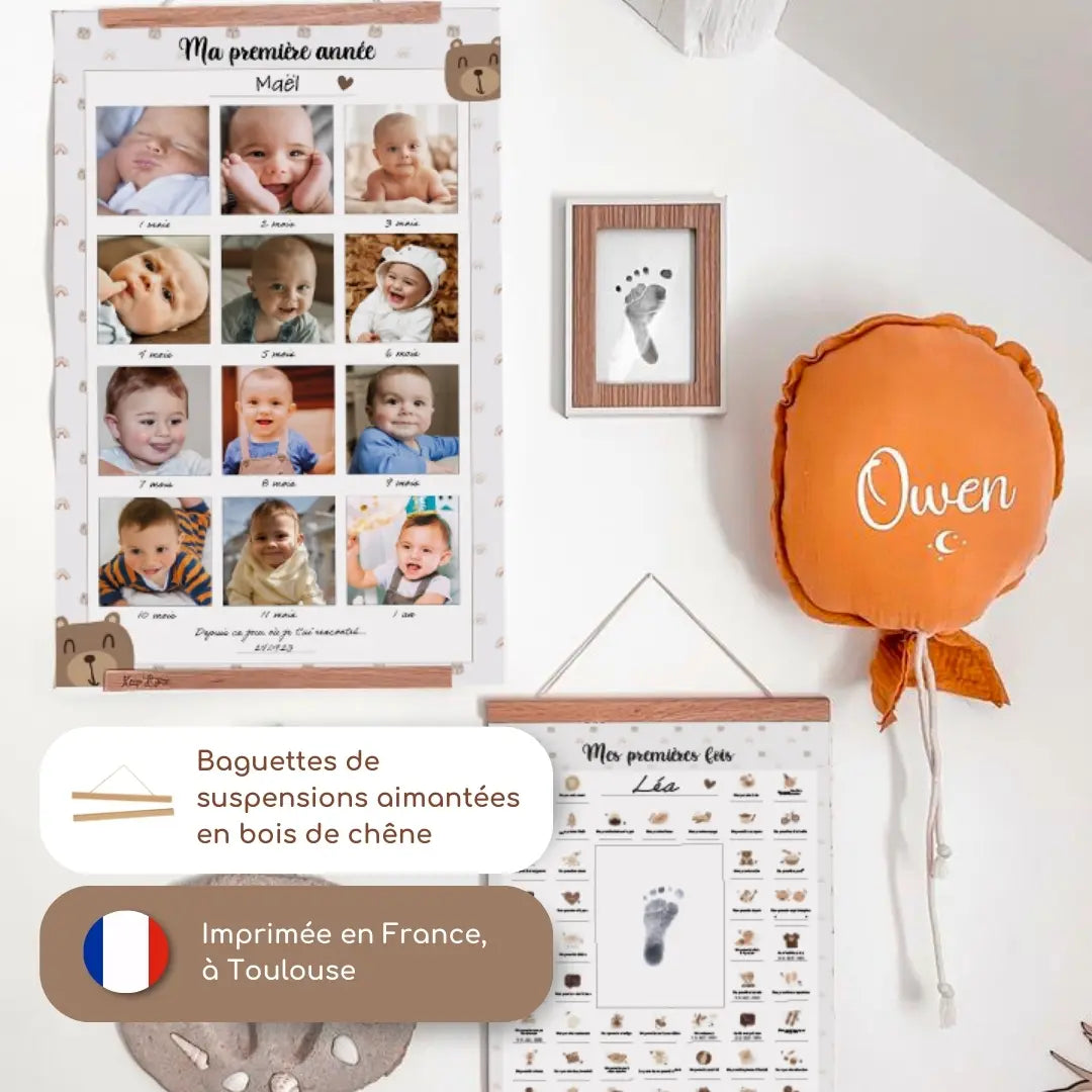 Affiche "Ma Première Année" à compléter (Modèle Ourson)