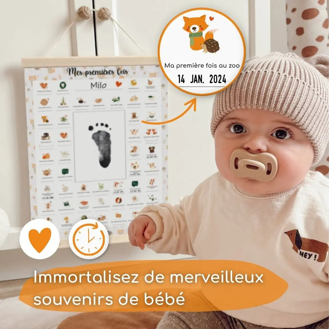souvenirs naissance mes premières fois bébé renard