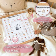Coffret Flamant Rose "Mes Premières Fois" + Cadre Photo Noir