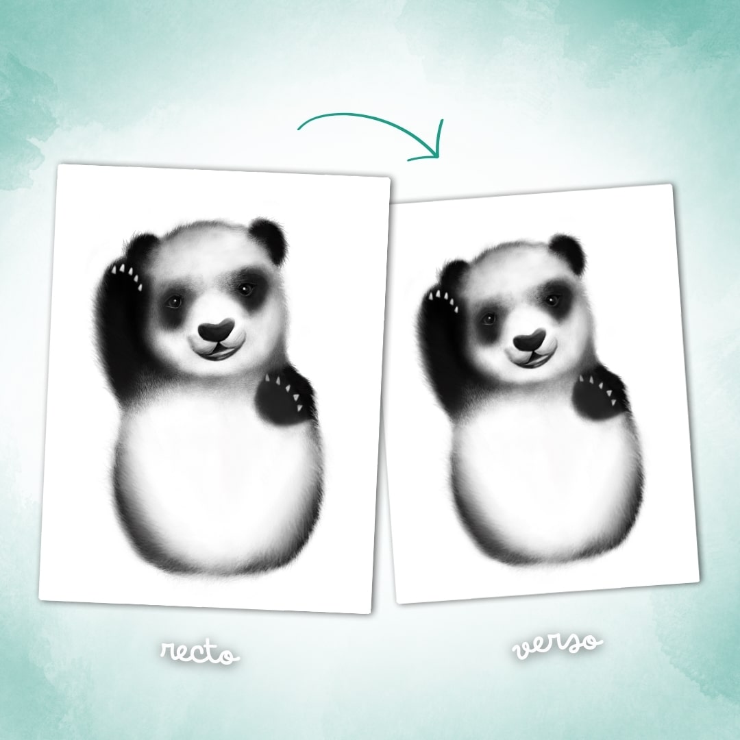 Affiche "Mes Petits Petons" à personnaliser (Modèle Panda)