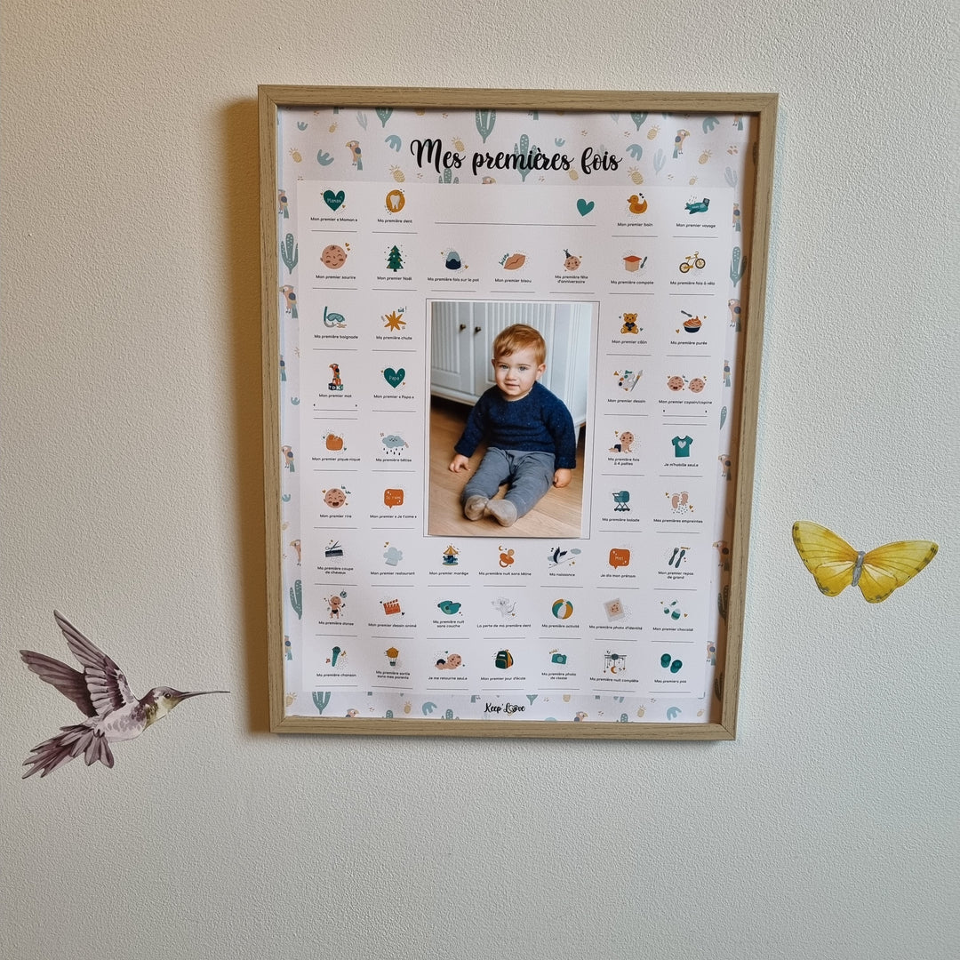 cadre mes premières fois chambre bébé