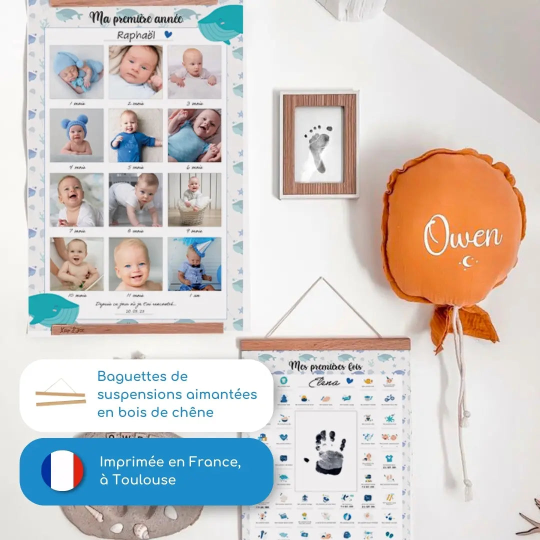 Affiche "Ma Première Année" à compléter (Modèle Baleine)