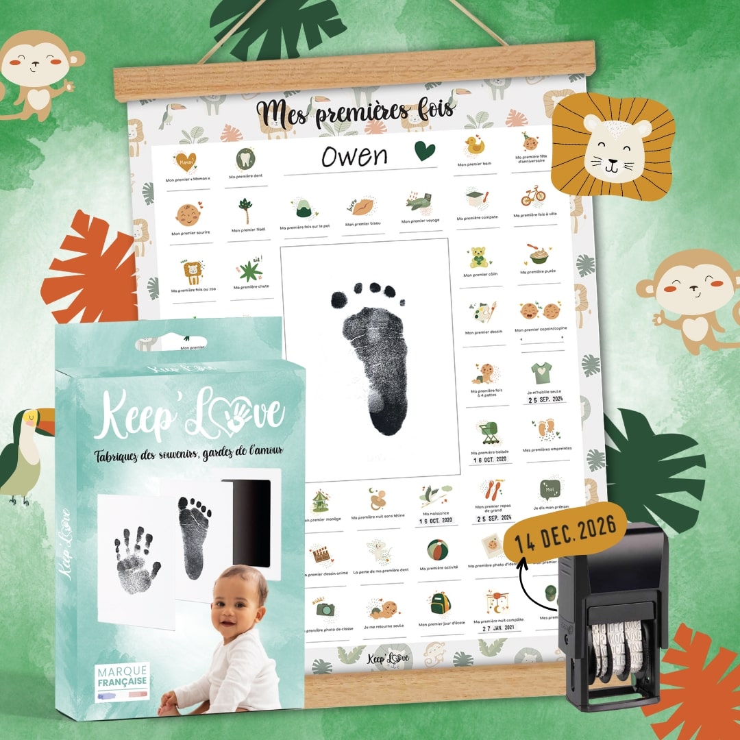 Kit d'empreintes pour bébé & Affiches Souvenirs – Keep'Love