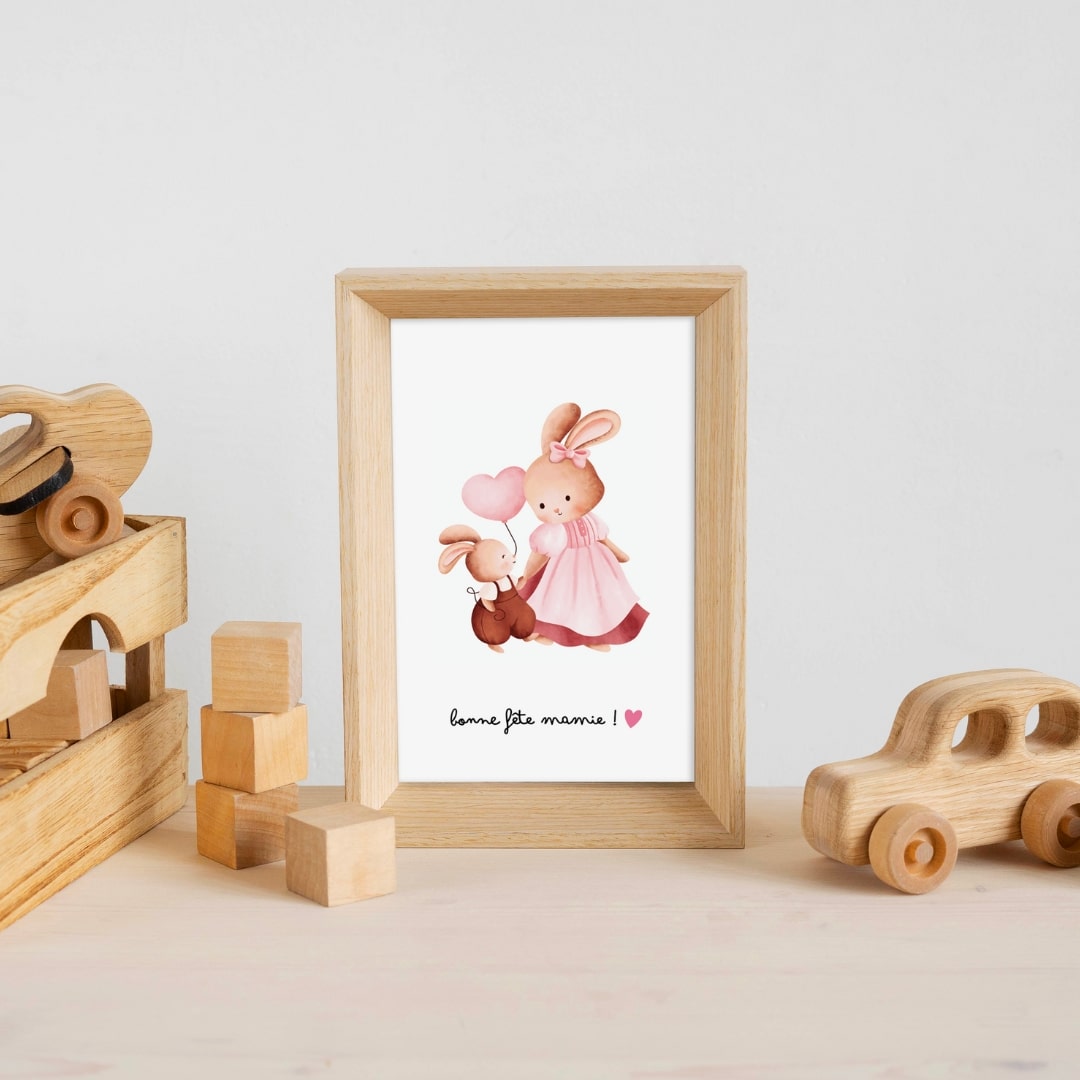 Coffret Lapin Fête des Grands-Mères - Bonne Fête Mamie