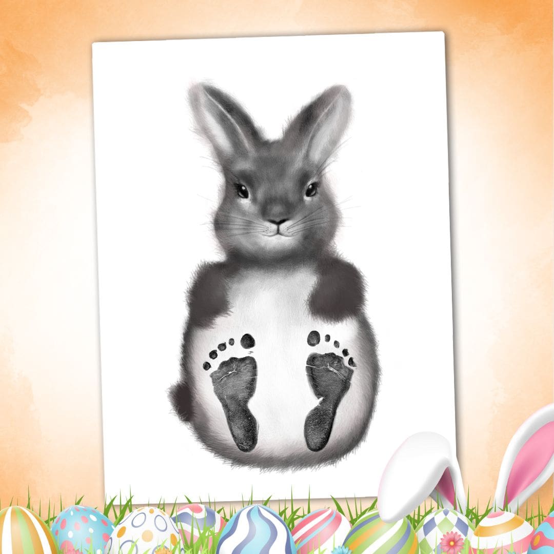 Affiche "Mes Petits Petons" à personnaliser (Modèle Lapin)