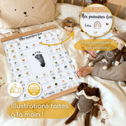 Affiche "Mes Premières Fois" à tamponner (Modèle Lion)