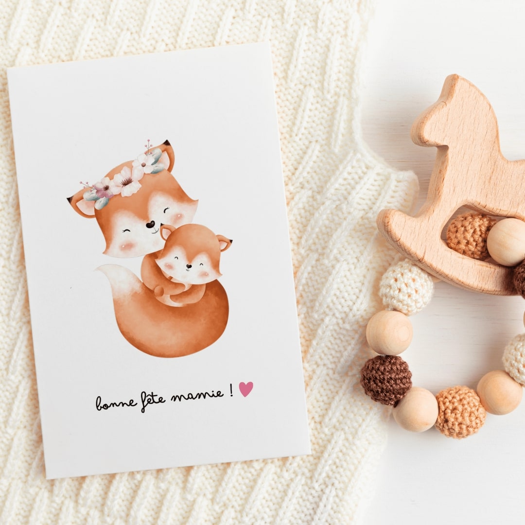 Coffret Renard Fête des Grands-Mères - Bonne Fête Mamie