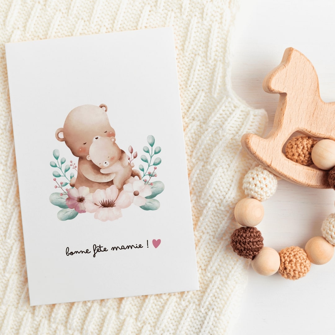 Coffret Ourson Fête des Grands-Mères - Bonne Fête Mamie