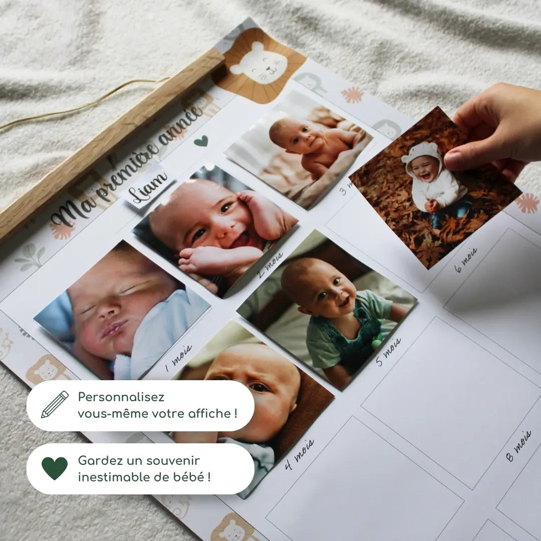 Affiche "Ma Première Année" à compléter (Modèle Lion)