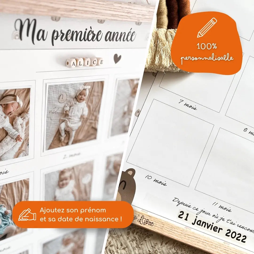 Affiche "Ma Première Année" à compléter (Modèle Renard)