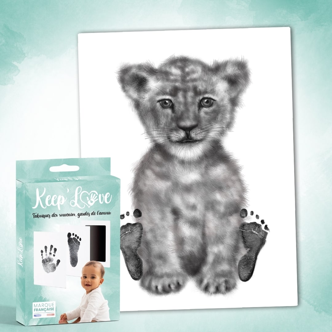 Affiche "Mes Petits Petons" à personnaliser (Modèle Lionceau)