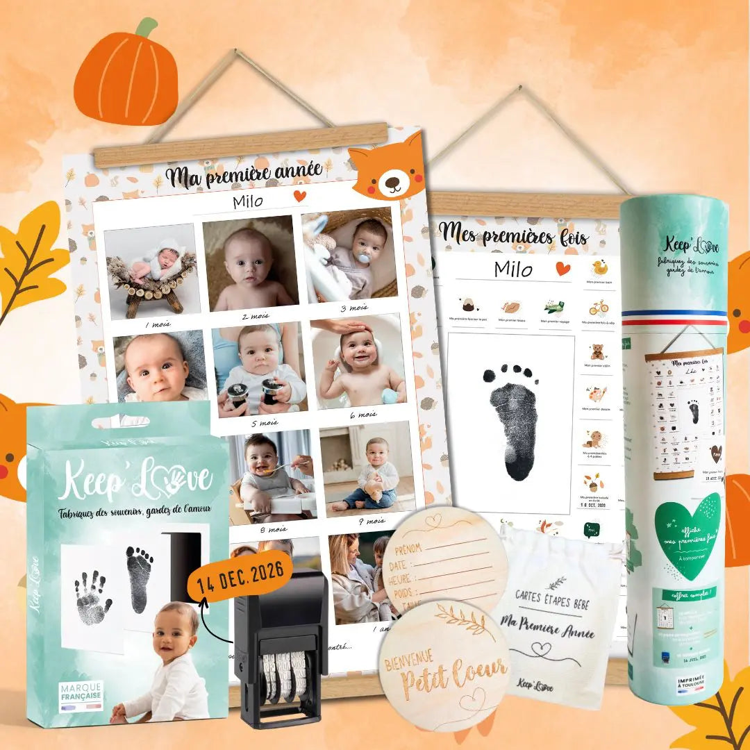 Affiche Ma Première Année pour suivre l’évolution de bébé mois après mois