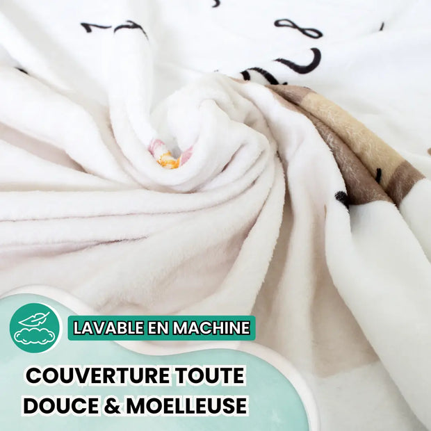 Couverture Étape Bébé Ourson – Tapis Photo Mois Mixte