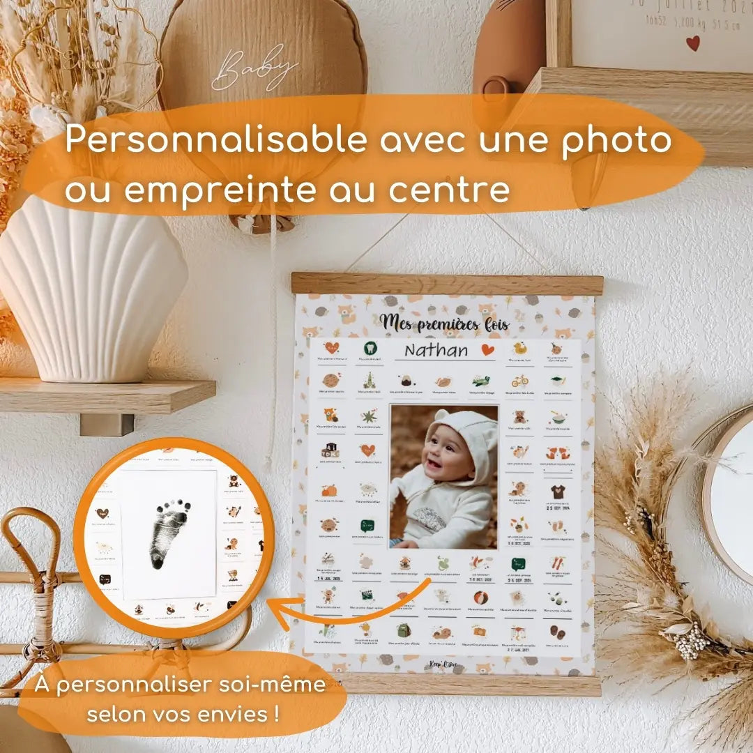 cadre premières fois bébé renard