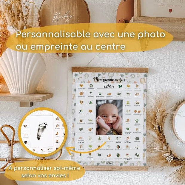 Affiche "Mes Premières Fois" à tamponner (Modèle Lion)