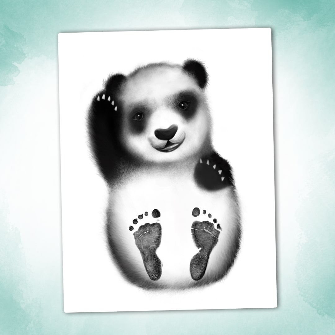 Affiche "Mes Petits Petons" à personnaliser (Modèle Panda)