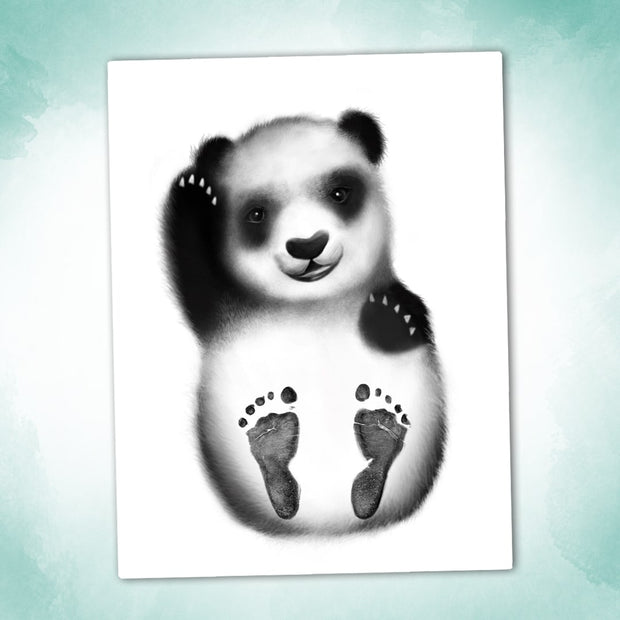 Affiche "Mes Petits Petons" à personnaliser (Modèle Panda)