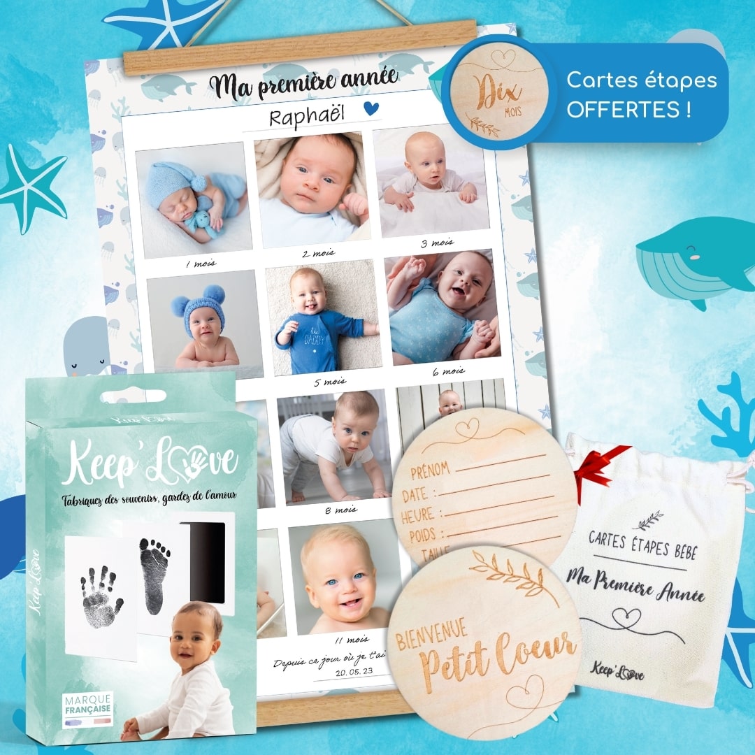 Affiche "Ma Première Année" à compléter (Modèle Baleine)