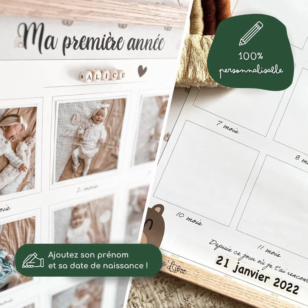 Affiche "Ma Première Année" à compléter (Modèle Lion)