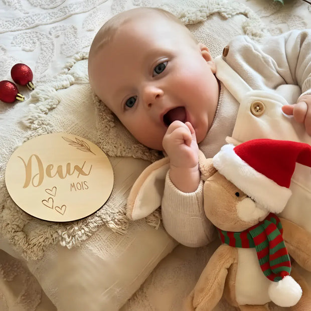 Carte Étape Bébé en Bois – 12 Étapes pour Immortaliser Ma Première Année