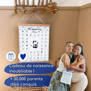 Coffret Baleine "Mes Premières Fois" + Cadre Photo Beige