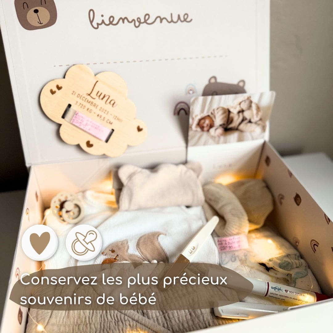 Coffret cadeau naissance utile et personnalisé Keep’Love