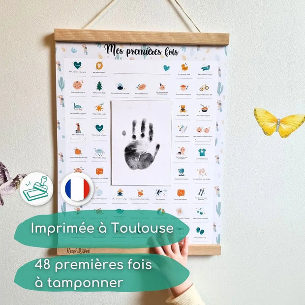 Coffret Perroquet "Mes Premières Fois" + Cadre Photo Noir