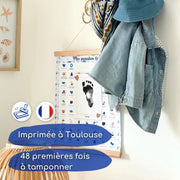 Coffret Baleine "Mes Premières Fois" + Cadre Photo Beige