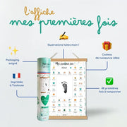 Coffret Perroquet "Mes Premières Fois" + Cadre Photo Noir