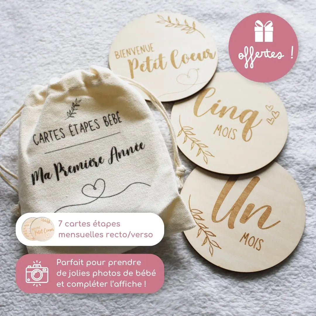 Affiche "Ma Première Année" à compléter (Modèle Flamant Rose)