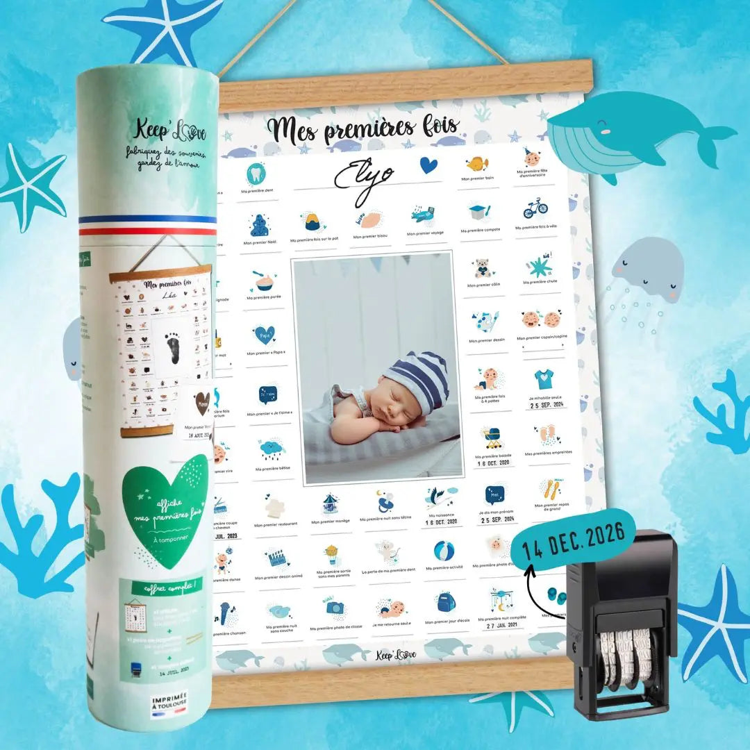 affiche mes premières fois à tamponner baleine
