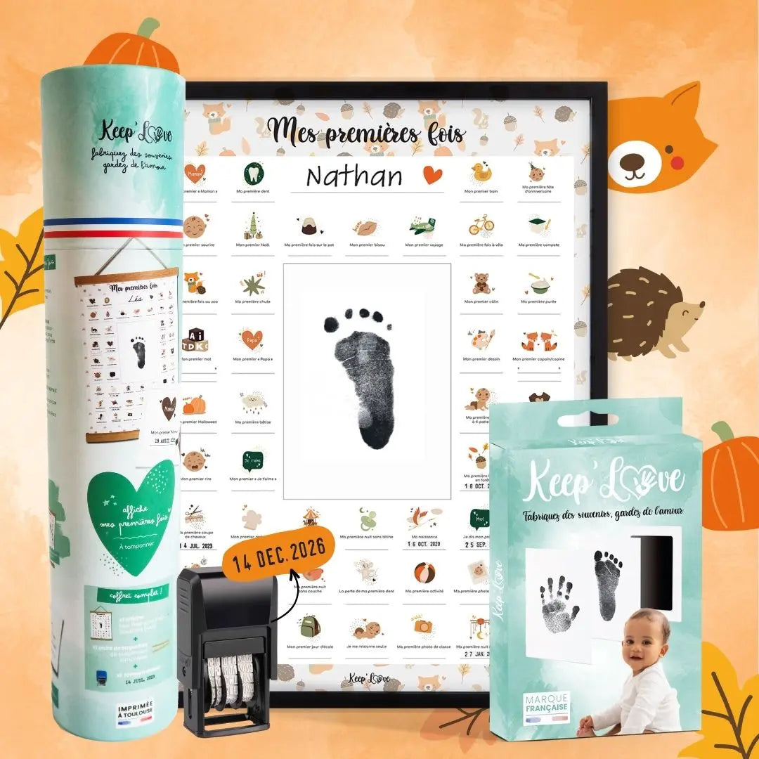 Coffret Cadre Noir “Mes Premières Fois” à tamponner – Thème Renard