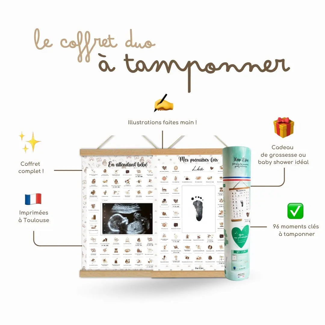 Affiche à offrir à une future maman pour suivre sa grossesse