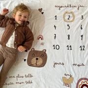 Couverture Étape Bébé Mixte (Modèle Ourson)