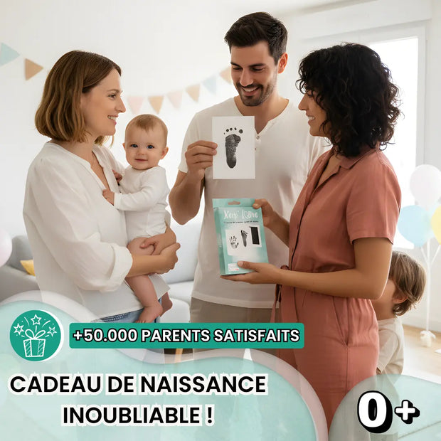 Kit Empreinte Bébé Keep’Love – tampon sans encre pour main et pied de bébé, souvenir de naissance à créer facilement