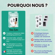 Kit empreinte bébé sans contact direct – tampon sécurisé pour nouveau-né, souvenir unique Keep’Love