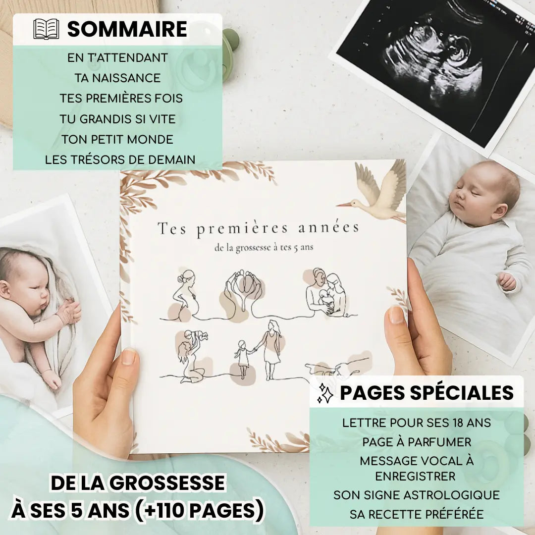 livre de naissance cadeau naissance premium