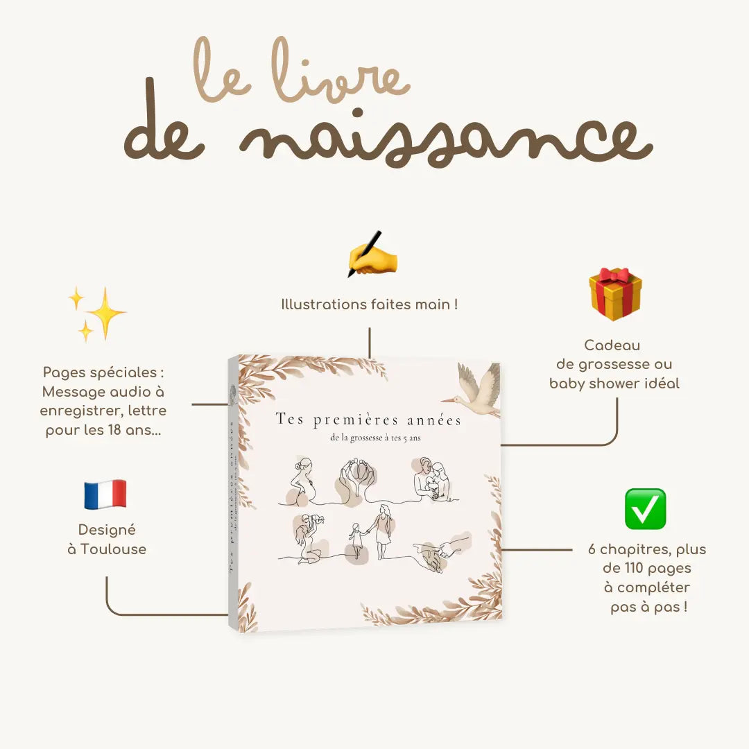 livre de naissance cadeau personnalisé bébé
