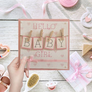 Carte Naissance "Hello Baby Girl"